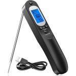 Thermom�tre cuisine digital & minuteur de cuisine, sonde temperature cuisine pour barbecue bbq, thermom�tre ...