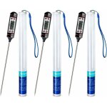 Thermom�tre de cuisine universel thermom�tre � viande lecture 50�c � 300�c avec �tui (3 pi�ces, le noir) ...
