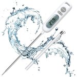 Thermom�tre cuisson num�rique , sonde 141mm , pour griller , p�tisserie , viande , sucre , liquide