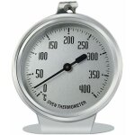 Thermom�tre de four avec grand afficheur ? plage de mesure 0 � 400 �c ? acier inoxydable ? pour grillades ...