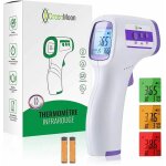 Thermom�tre frontal thermometre adulte infrarouge, thermometre sans contact, �cran lcd, fonction m�moire, ...