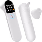 Thermom�tre frontal et auriculaire pour b�b�s et adultes - alerte fi�vre - mesure de la temp�rature des ...