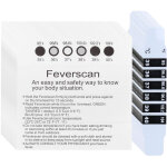 Thermom�tre frontal r�utilisable adh�sif pour b�b�, enfant et adulte - 50 stickers (voyage et quotidien) ...