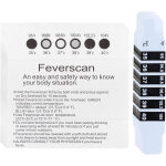 Thermom�tre frontal r�utilisable autocollant pour b�b�, enfant et adulte - 20 pi�ces (voyage et quotidien) ...