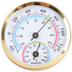 Thermom�tre hygrom�tre � aiguilles mini pour int�rieur - mini thermohygrom�tre int�rieur en aluminium ...