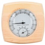 Thermom�tre et hygrom�tre en bois d'�pic�a phe - affichage int�rieur