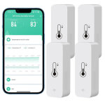 Thermom�tre et hygrom�tre wifi intelligent, capteur sans fil pour temp�rature et humidit�, stockage des ...