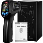 Thermomtre infrarouge mestek laser de - 50 c  + 600 c avec mission rglable, pour la cuisine, le ...