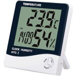 Thermometre numerique hygrometre temperature interieure moniteur lcd humidite gauge grand station meteo ...