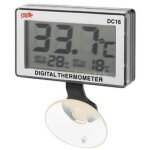 Thermomtre numrique  ventouse pour aquarium, cran lcd, temprature des poissons