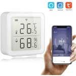 Thermom�tre sans fil tuya wifi, capteur intelligent de temp�rature et d'humidit�, compatible avec alexa ...