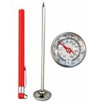 Thermom�tre de sol �cologique pour mesurer la temp�rature, en acier inoxydable de qualit� alimentaire, ...