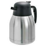 Thermos inox plastique 1, 5 litres, noir, argent�