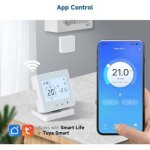 Thermostat intelligent connect� en wi - fi, thermostat sans fil + r�cepteur, thermostat programmable ...