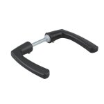 Thirard ? b�quille double pour porte 70mm ? aluminium fondu noir ? installation facile avec vis pointeau ...