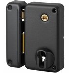 Thirard - boitier de serrure verticale en applique double entr�e � fouillot pour entr�e, gauche pouss. ...