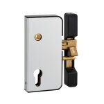 Boitier de serrure verticale en applique double entr�e � fouillot pour portail, droite, axe 50mm, 71x145mm, ...