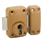 Boitier verrou mirage cylindre profil, epoxy or