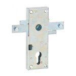 Boitier de serrure en applique  double entre  fouillot pour garage basculante, 2pts latraux, 55x155mm, ...