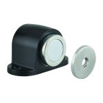 Thirard - butoir de porte � aimant, corps alliage, fixation au sol, noir mat
