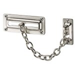 Cha�ne de s�curit� porti�re, entreb�illeur de porte eco nickel�e.