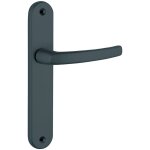 Thirard - ensemble de poign�es pour porte int�rieure sultane sans trou, carr� 7mm, entr'axes 195mm, noir ...