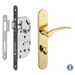 Thirard - garniture serrure encastrable monomax nf � condamnation + ensemble poign�es dionysos, axe 40mm, ...