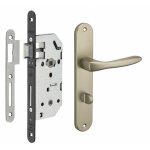 Thirard - garniture serrure encastrable monomax nf � condamnation + ensemble poign�es h�ra, axe 40mm, ...