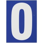Plaque signalétique '0' 65x90mm avec adhésif - thirard Plaque signalétique '0' 65x90mm avec adhésif - thirard