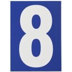 Plaque signaltique '8' 65x90mm avec adhsif - thirard