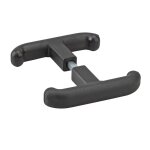 Ensemble de poignées pour porte de garage t, carré 7mm, noir - thirard Ensemble de poignées pour porte de garage t, carré 7mm, noir - thirard