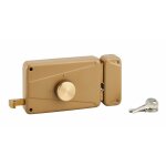 Thirard - serrure applique horizontale  cylindre et bouton  tirage longueur 45 mm - droite