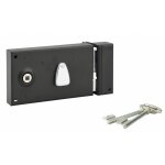 Thirard - serrure horizontale en applique � cl� � fouillot pour portail, droite, axe 58mm, 82x140mm, ...