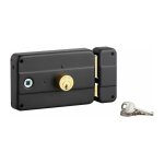 Serrure horizontale  double cylindre  fouillot gauche