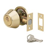 Thirard - serrure horizontale tubulaire en applique  bouton pour porte d'entre, axe rglable, dor, ...