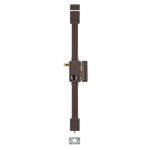 Boitier de serrure en applique beluga  tirage pour porte d'entre, droite, 3 pts, axe 45mm, marron - ...
