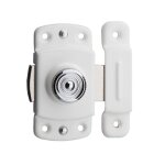 Verrou pour porte d'ameublement, 35mm, blanc - thirard