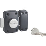 Thirard - verrou � bouton transit 2 pour porte d'entr�e, cylindre 45mm, 4 cl�s, anthracite - thirard