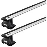 Barres de toit volkswagen golf 7 berline (10 / 12 - ) thule wingbar evo alu