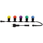 Guirlande guinguette led 10m, 10 ampoules multicouleurs remplaçables b22, 150w, 300 lumens, ip65, connectable ... Guirlande guinguette led 10m, 10 ampoules multicouleurs remplaçables b22, 150w, 300 lumens, ip65, connectable ...