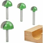Tige routeur core box bits, cnc fraise � rainure ronde outils � bois 16mm / 22mm / 25mm / 32mm fraise ...