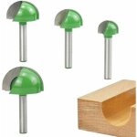 Tige routeur core box bits, cnc fraise � rainure ronde outils � bois 16mm / 22mm / 25mm / 32mm fraise ...