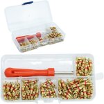 Tigrezy - 100pcs demonte valve pneu outil d�monte obus de valve outil de reparation avec 100pcs valve ...