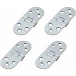 Tinor - 4pcs charnières de table pliantes, plat porte cabinet pliable charnières, zinc métal round edge ... Tinor - 4pcs charnières de table pliantes, plat porte cabinet pliable charnières, zinc métal round edge ...