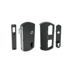 Kit serrure de portillon noire - tirard
