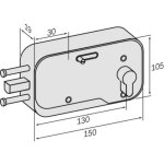Serrure appl. cyl euro p - garage - tirard sas