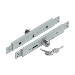 Serrure ae en applique zingue cylindre 6mm pour lame 7  9mm - thirard - ae114002