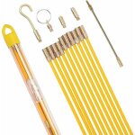 Tire fil �lectriques jeu de baguettes fibre de verre, kit r�tractable d'installation pour cable en bo�tier ...