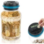 Tirelire electronique 1. 8l, tirelire �lectronique num�rique avec �cran lcd compteur automatique de pi�ces ...