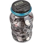 Tirelire num�rique, pot de comptage automatique de pi�ces de monnaie de l'ue, bo�te d'�pargne avec �cran ...